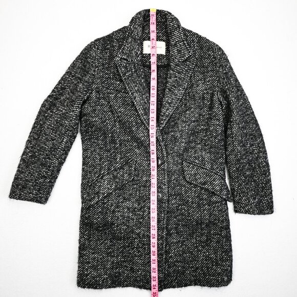 Isabel Marant Etoile Wool Alpaca Blend Tweed Coat - Picture 6 of 6